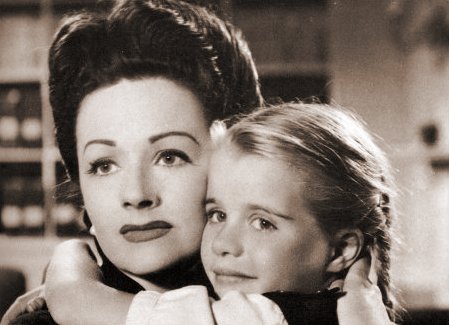 Margaret Lockwood (as Lucy) and Julia Lockwood (as Norey) in a photograph from The White Unicorn (1947) (1)
