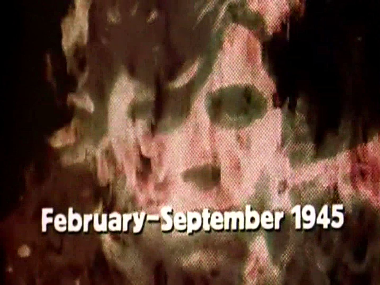 Main title from the 1974 ‘The Bomb’ episode of The World at War (1973-1974) (2). February-September 1945