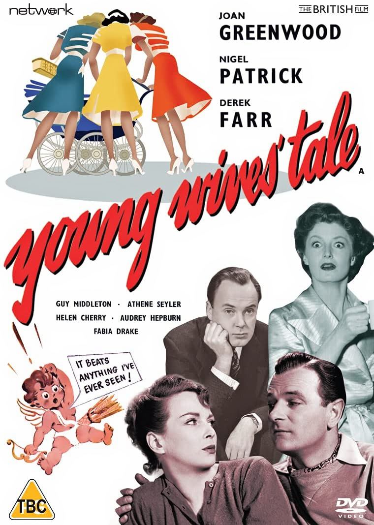 DVD cover of Young Wives’ Tale (1951) from Network Distributing and the British Film [2021] (1). Derek Farr, Helen Cherry, Joan Greenwood, Nigel Patrick